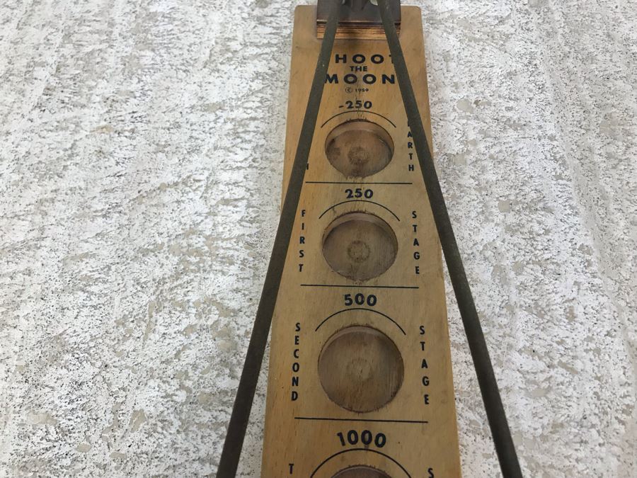 Vintage Original 1959 Shoot The Moon Space Game By Wm. F. Drucke & Sons, Grand Rapids, Michigan 19'L [Photo 9]