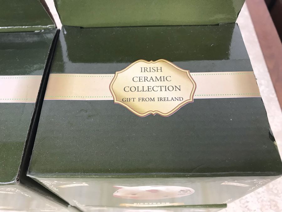 (4) New Irish Fine Porcelain Piggy Banks In Original Boxes [Photo 3]