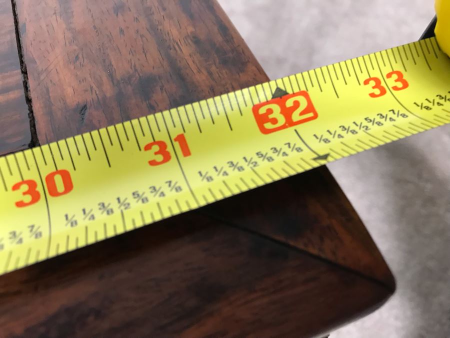 Antique Chinese Rosewood Table - Has Been Reinforced Under Table - See Photos 32'W X 19'D X 12.5'H [Photo 24]