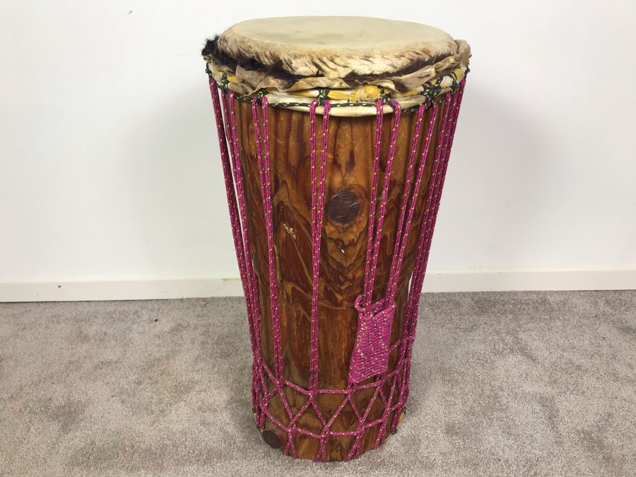 Handmade Bongo Drum 22'H X 12'W