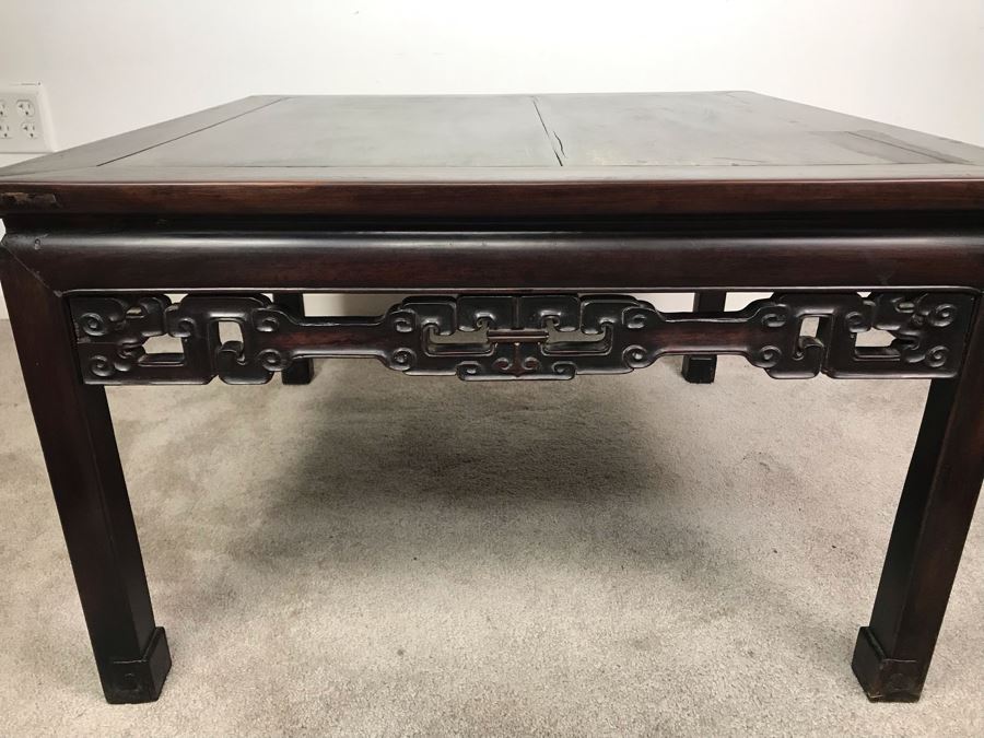Antique Chinese Rosewood Table 30' X 30' X 18'H [Photo 12]