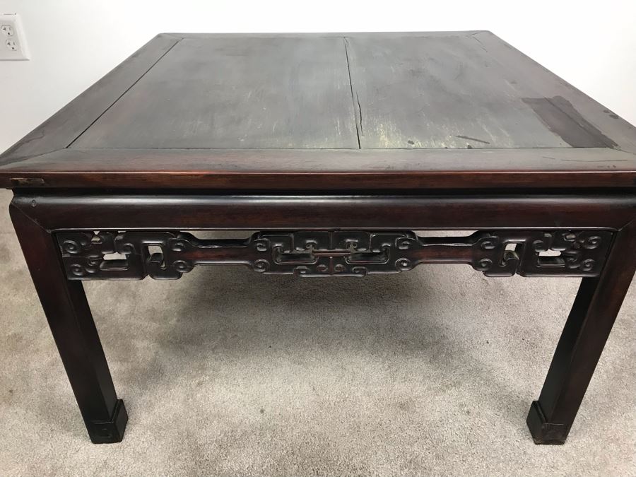 Antique Chinese Rosewood Table 30' X 30' X 18'H [Photo 11]