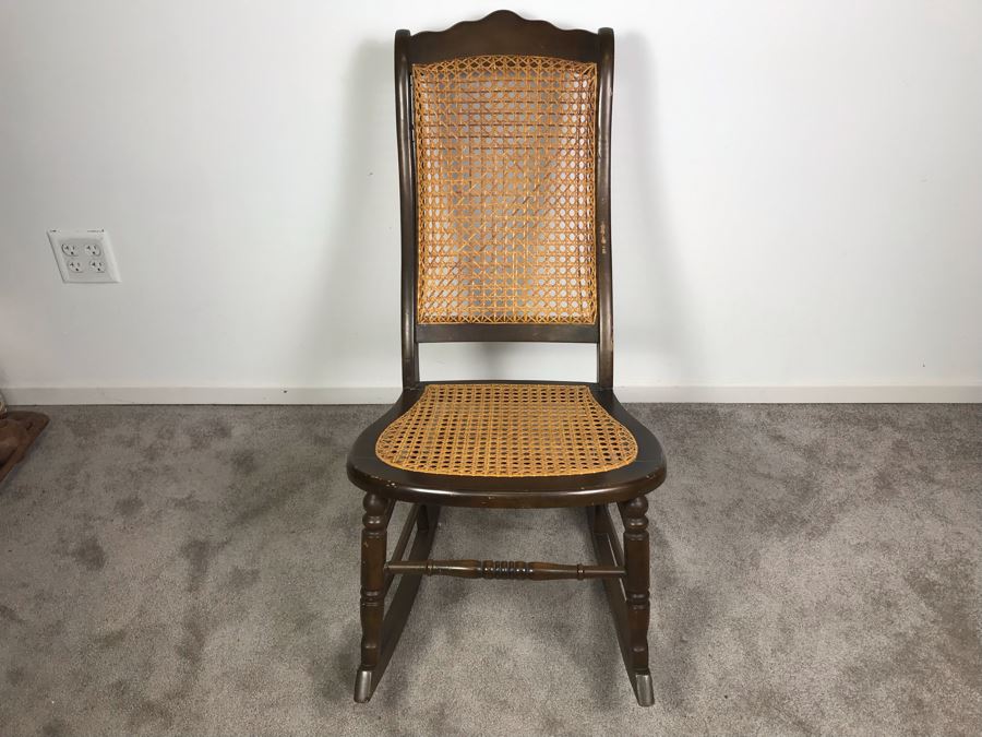 Vintage Cane Rocking Chair [Photo 6]