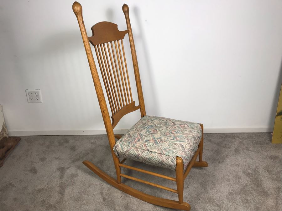 Vintage Wooden Rocking Chair [Photo 1]