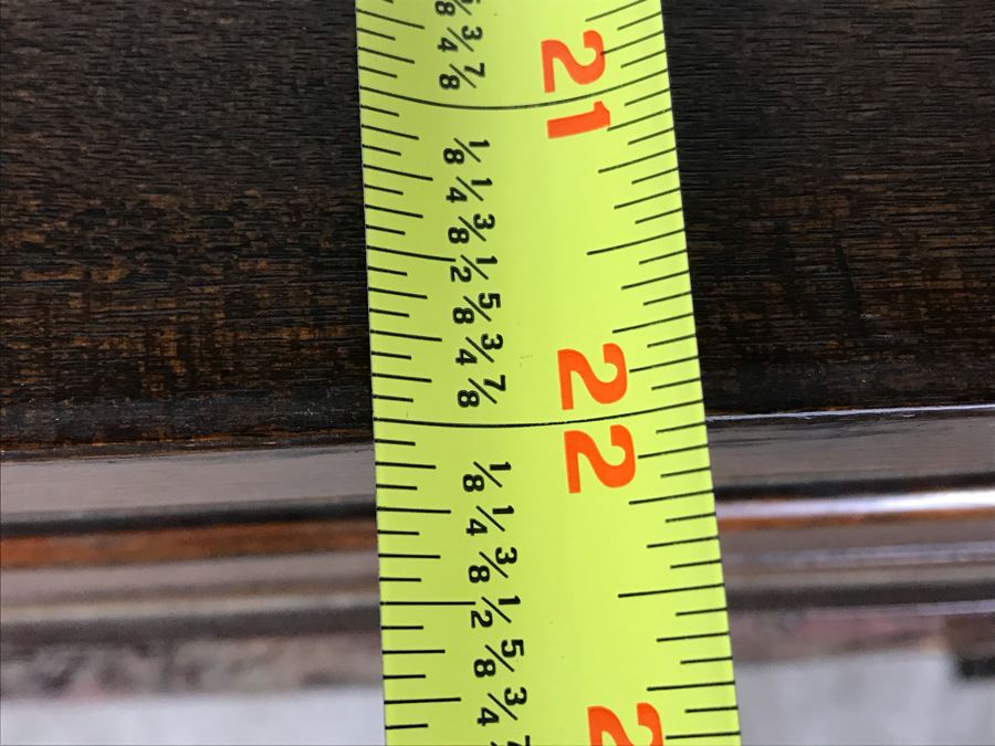 Antique Chinese Carved Wooden Desk With Scenic Carvings On Front And Both Sides [Photo 42]