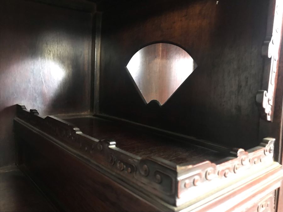 Pair Of Antique Chinese Rosewood Cabinets 35'W X 17'D X 62'H [Photo 32]