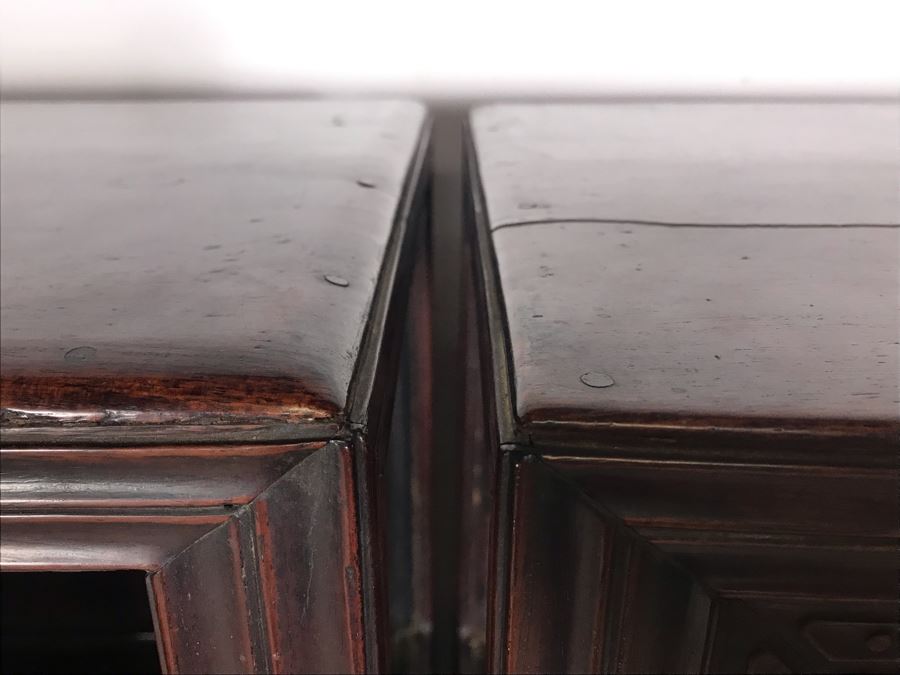 Pair Of Antique Chinese Rosewood Cabinets 35'W X 17'D X 62'H [Photo 33]