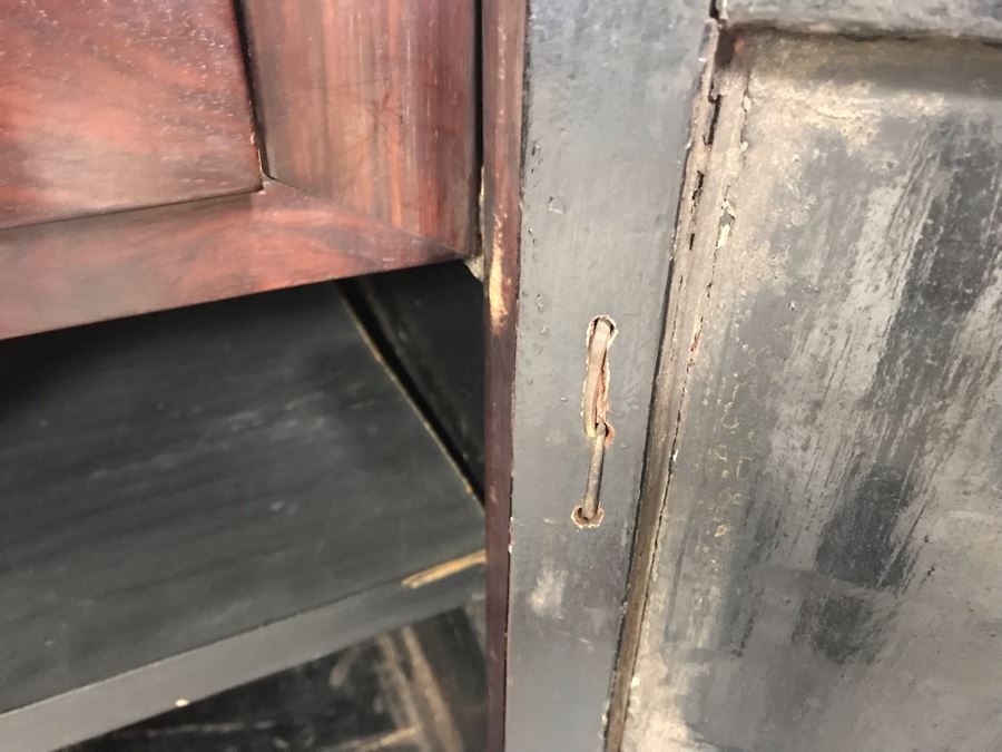 Pair Of Antique Chinese Rosewood Cabinets 35'W X 17'D X 62'H [Photo 11]