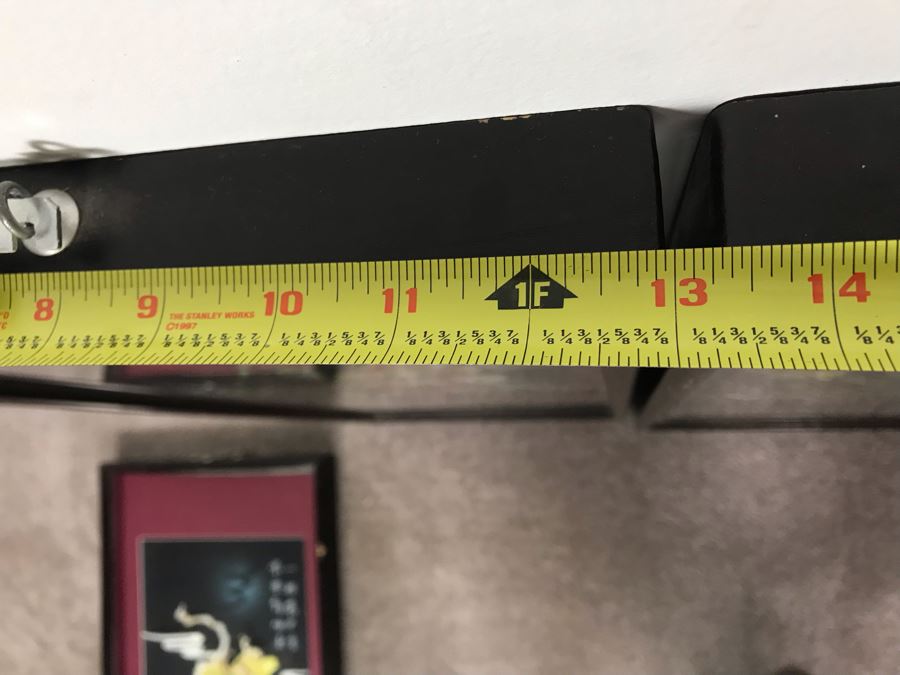 Set Of (4) Handmade Chinese Shell Artwork Shadow Box 3-D Panels Each 13' X 31' [Photo 24]