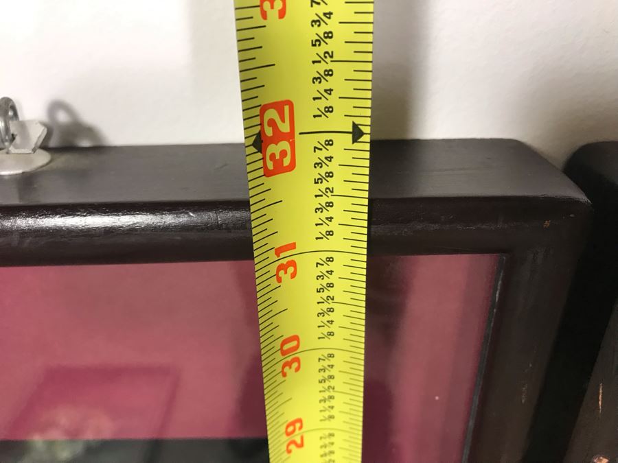 Set Of (4) Handmade Chinese Shell Artwork Shadow Box 3-D Panels Each 13' X 31' [Photo 25]