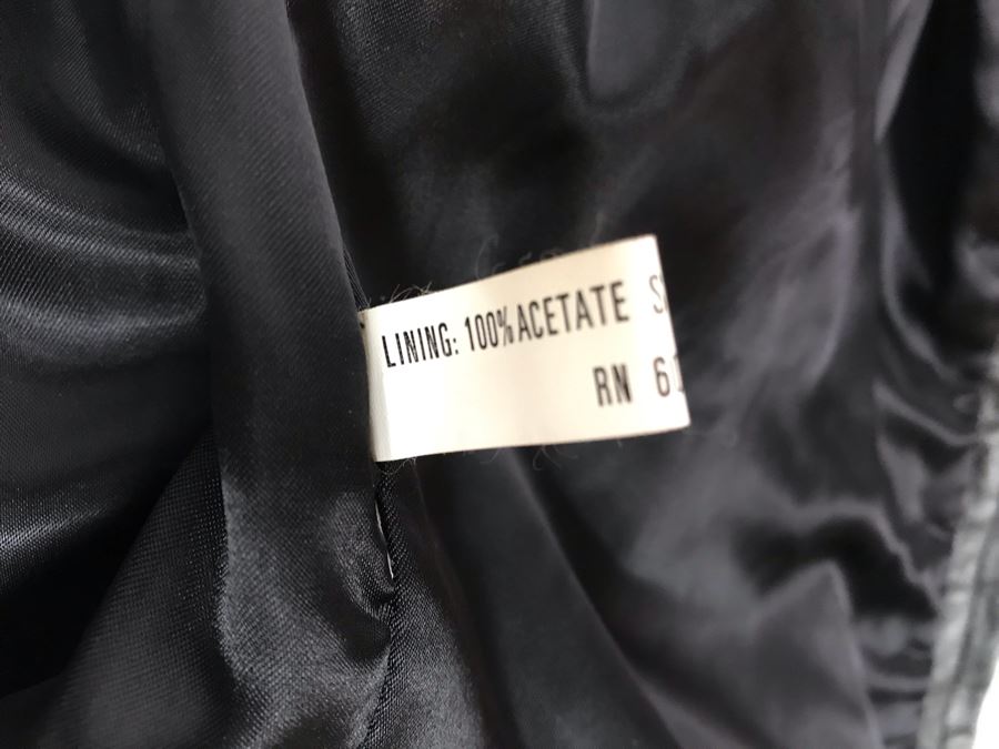 Stunning Vintage Black Dyed Rabbits Fur Coat Size M [Photo 10]