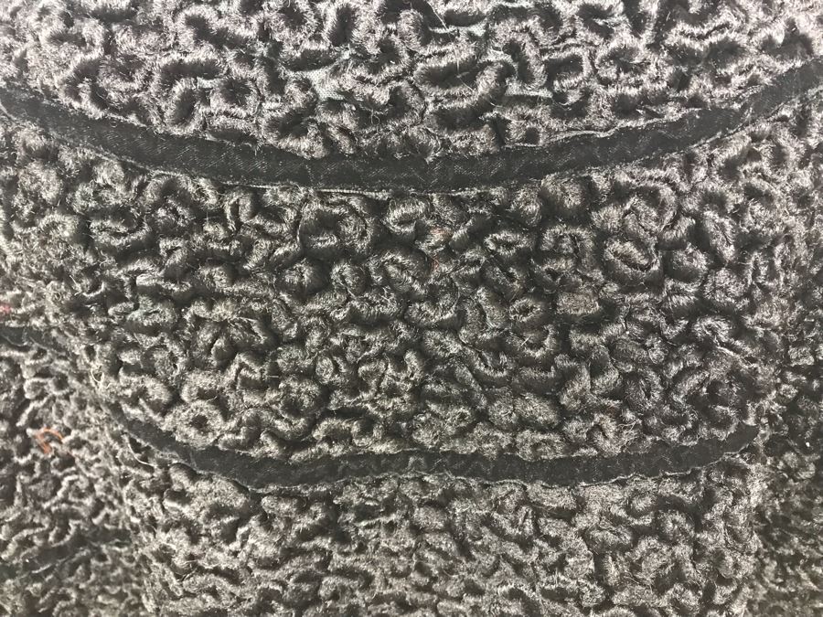 Vintage Livingston Bros Black Persian Lamb Coat Shawl Size M [Photo 6]