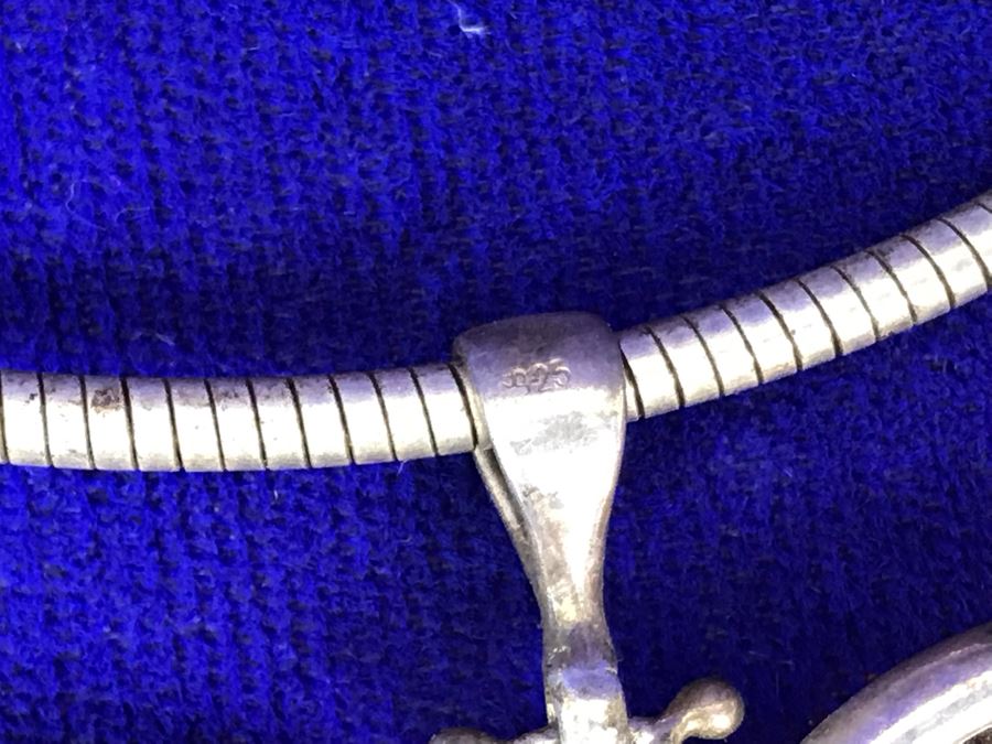 Sterling Silver Amber Dragonfly Pendant Necklace 32g [Photo 13]