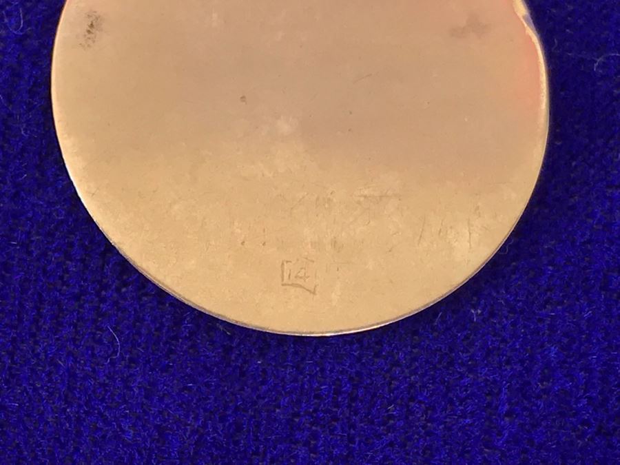 14K Gold Charm Pendant Necklace Scorpio 10.9g [Photo 14]