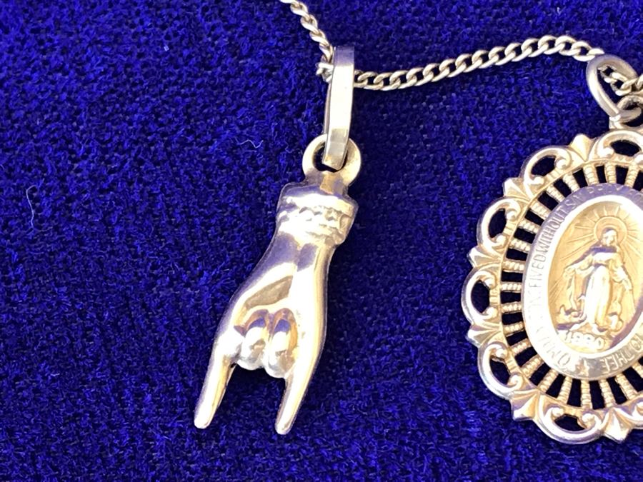 14K Gold Charm Pendant Necklace Scorpio 10.9g [Photo 11]