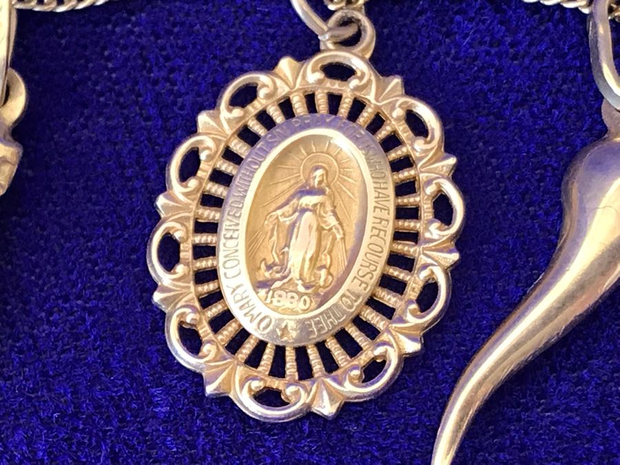 14K Gold Charm Pendant Necklace Scorpio 10.9g [Photo 10]