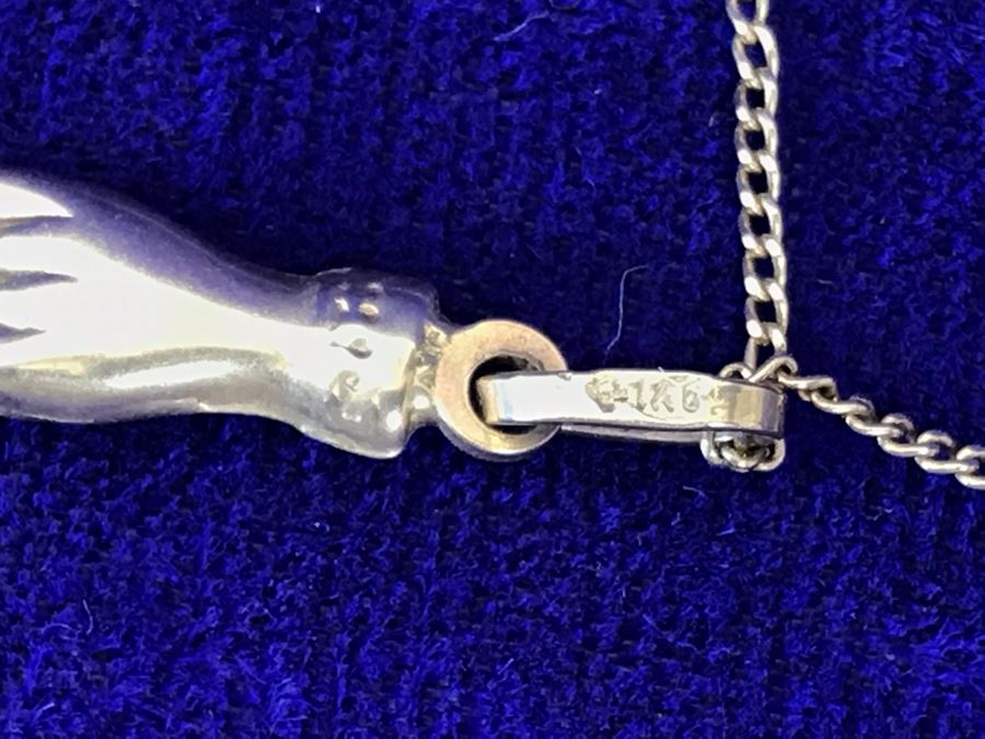 14K Gold Charm Pendant Necklace Scorpio 10.9g [Photo 12]