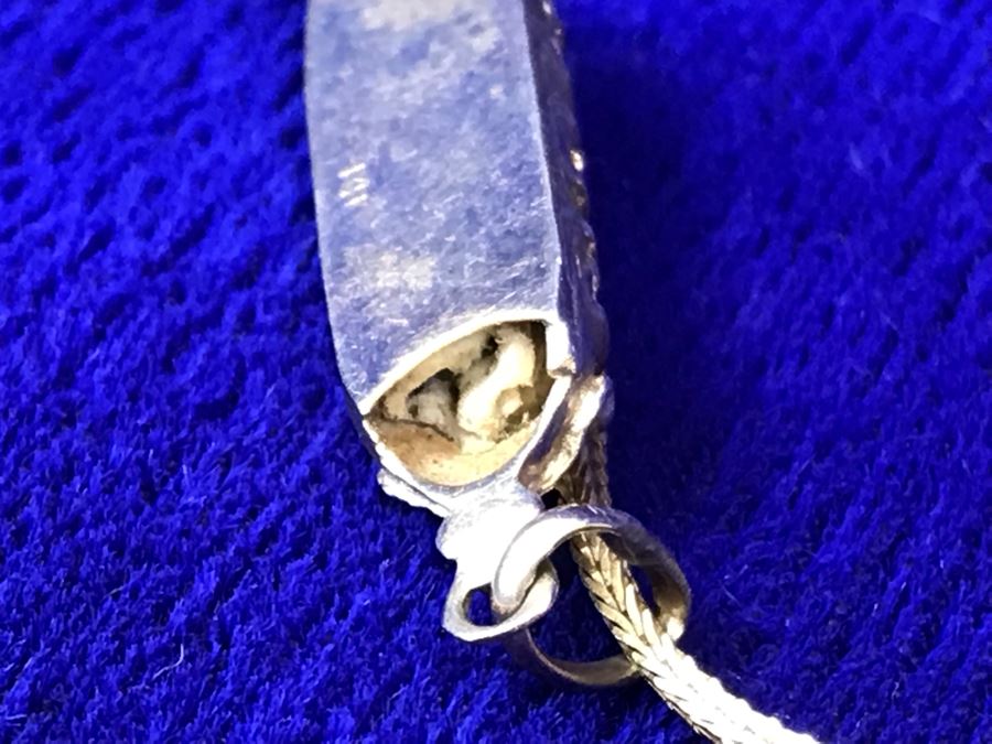 14K Gold Torah Scroll Pendant With 14K Gold Italy Neckalce 5.8g [Photo 8]