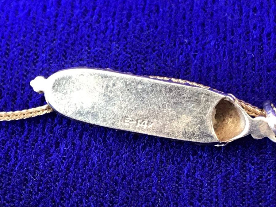 14K Gold Torah Scroll Pendant With 14K Gold Italy Neckalce 5.8g [Photo 7]