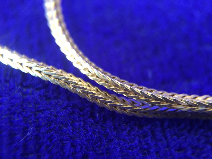 14K Gold Torah Scroll Pendant With 14K Gold Italy Neckalce 5.8g [Photo 19]