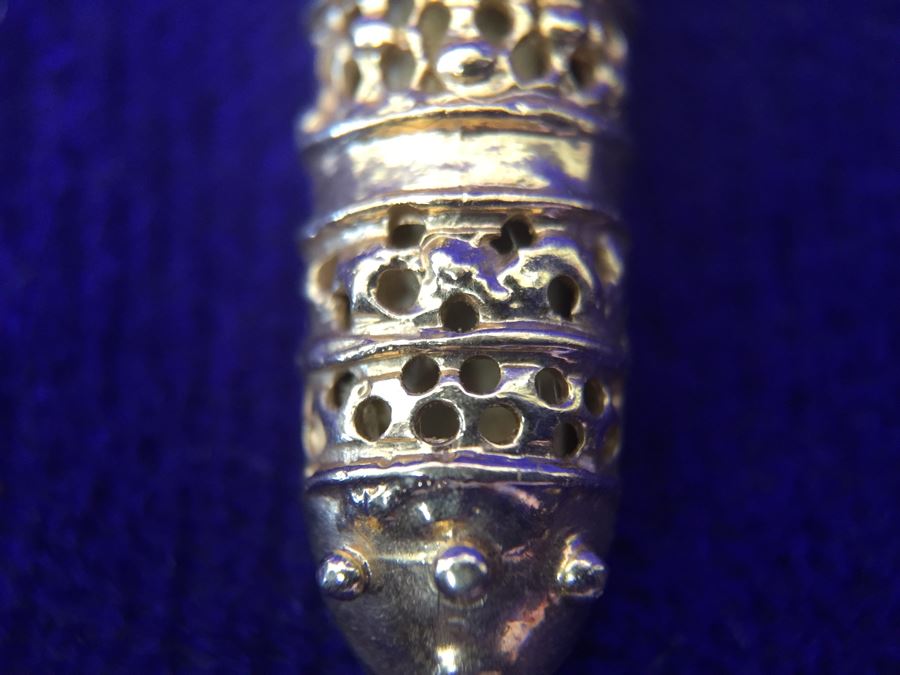 14K Gold Torah Scroll Pendant With 14K Gold Italy Neckalce 5.8g [Photo 14]