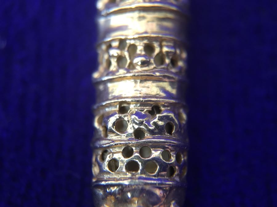 14K Gold Torah Scroll Pendant With 14K Gold Italy Neckalce 5.8g [Photo 16]