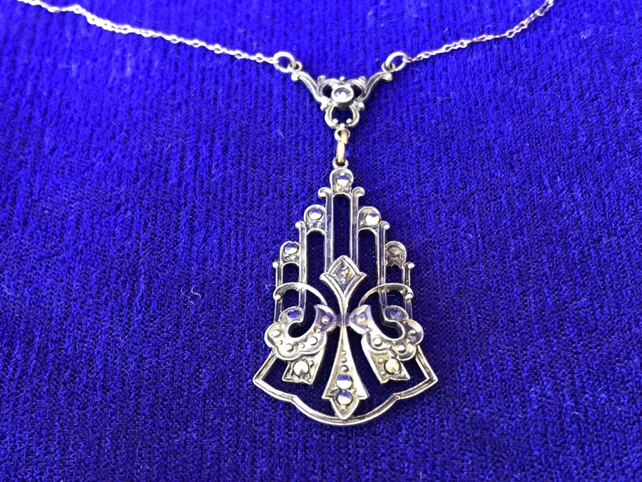 Vintage Sterling Silver Pendant Necklace 4.3g [Photo 7]