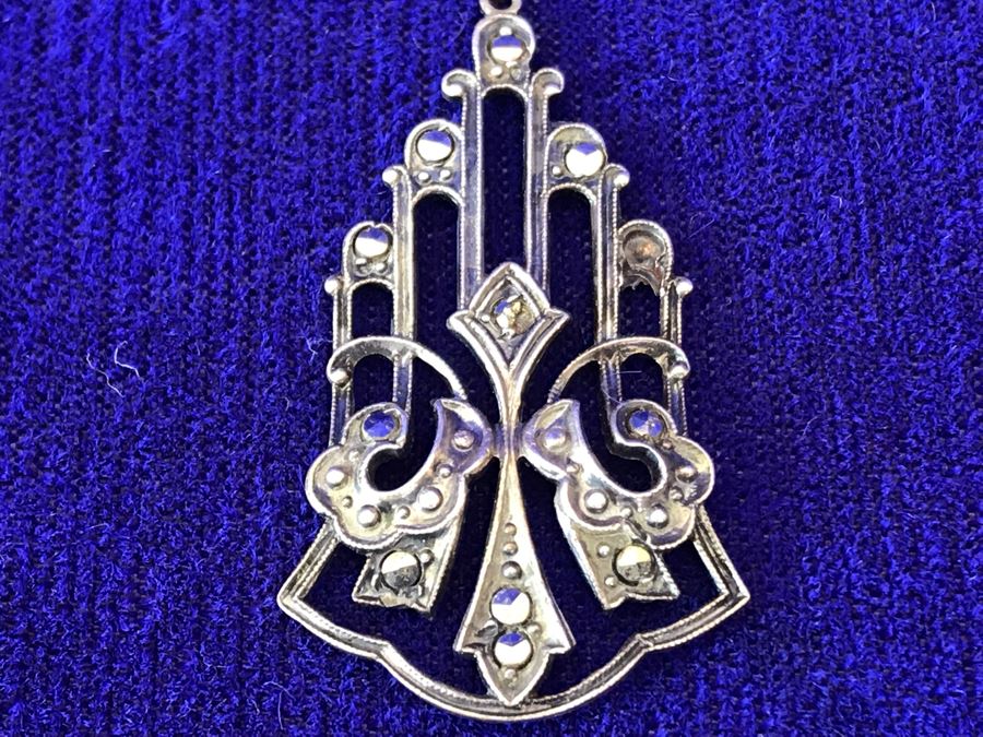 Vintage Sterling Silver Pendant Necklace 4.3g [Photo 8]