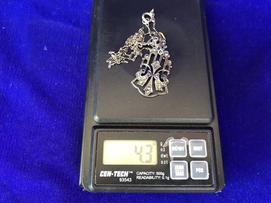 Vintage Sterling Silver Pendant Necklace 4.3g [Photo 10]