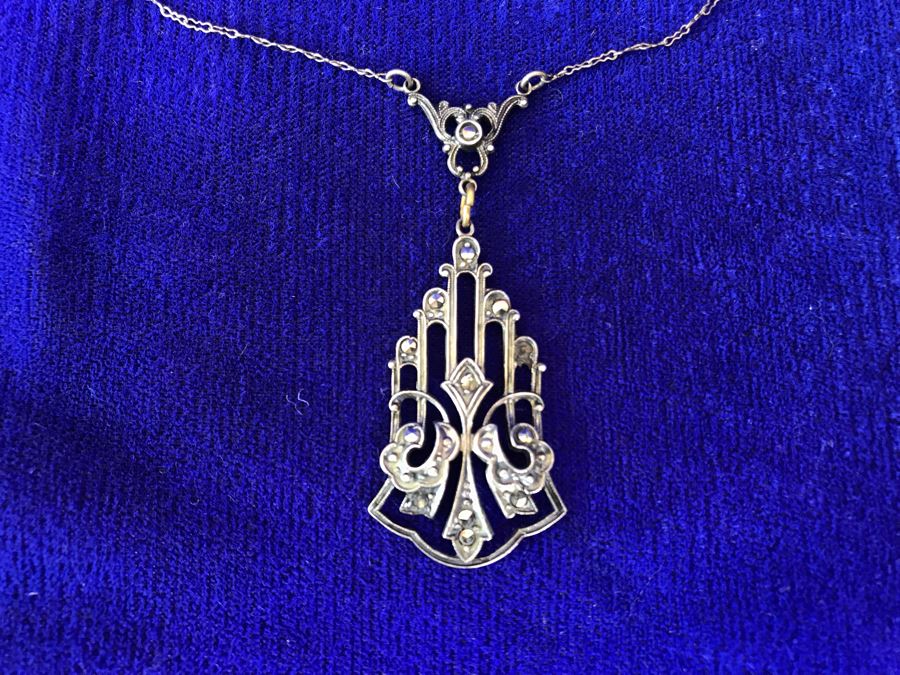 Vintage Sterling Silver Pendant Necklace 4.3g [Photo 4]