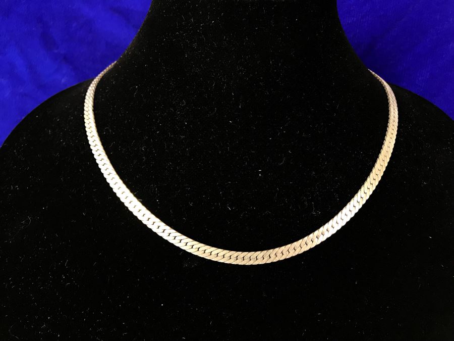 Sterling Silver Chain Necklace 28.8g [Photo 1]