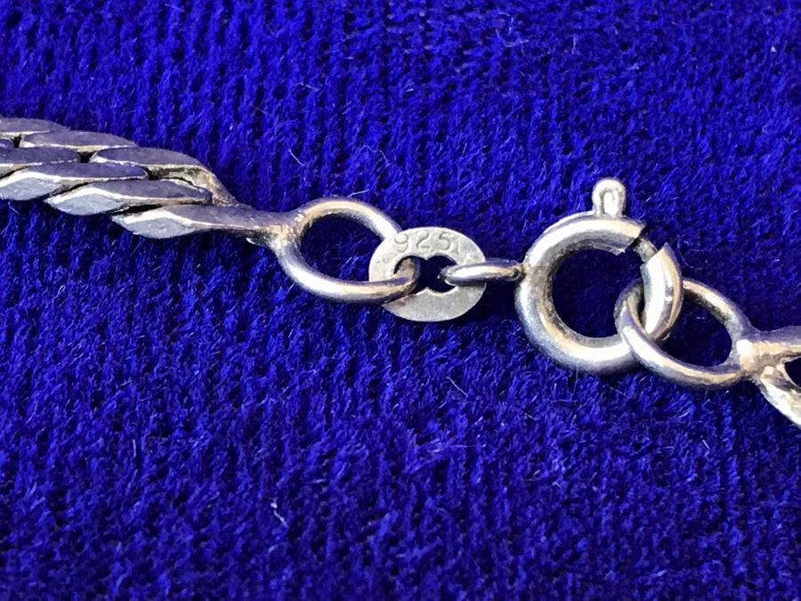 Sterling Silver Chain Necklace 28.8g [Photo 3]