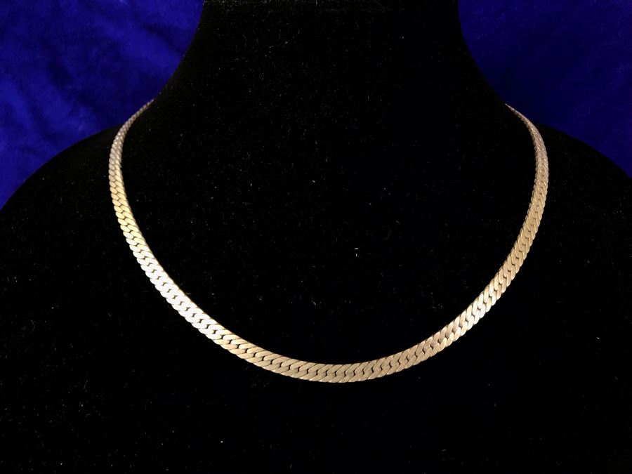Sterling Silver Chain Necklace 28.8g [Photo 2]