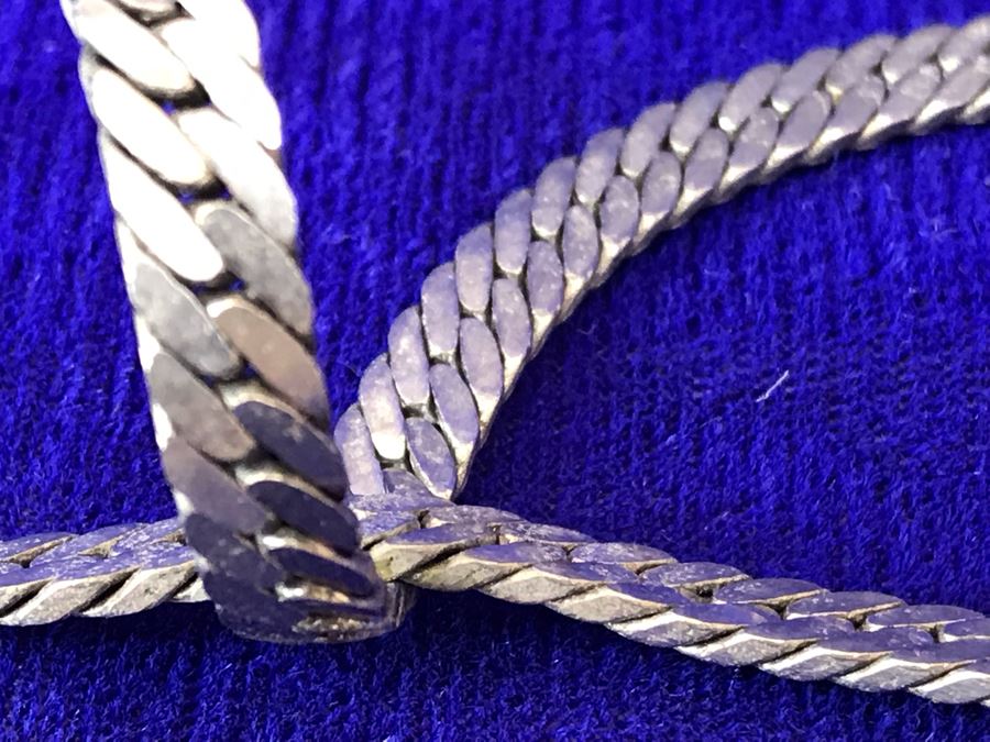 Sterling Silver Chain Necklace 28.8g [Photo 4]