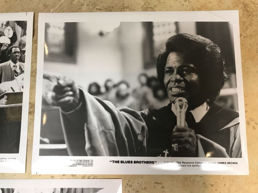 (3) Vintage 1980 The Blues Brothers Movie Memorabilia 8 X 10 Photos James Brown [Photo 8]