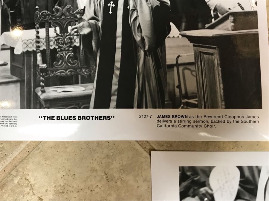 (3) Vintage 1980 The Blues Brothers Movie Memorabilia 8 X 10 Photos James Brown [Photo 5]