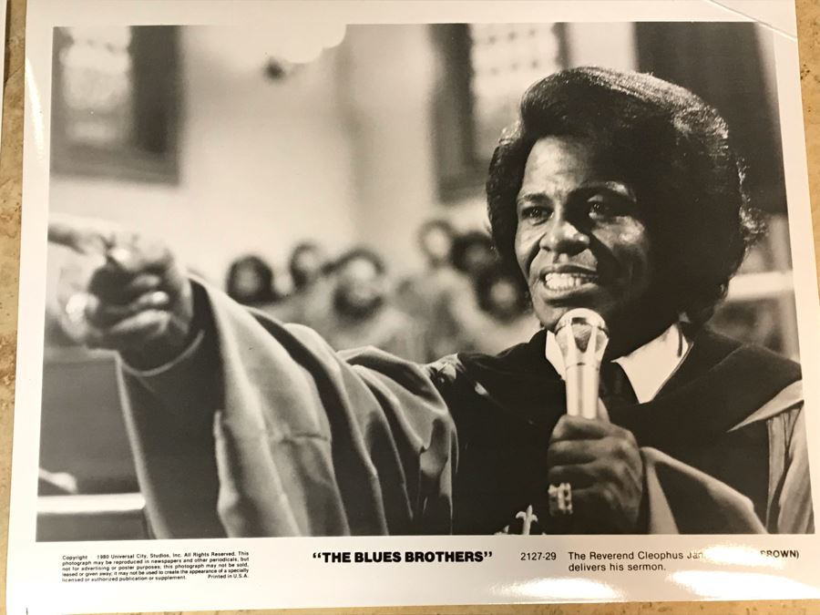 (3) Vintage 1980 The Blues Brothers Movie Memorabilia 8 X 10 Photos James Brown [Photo 9]