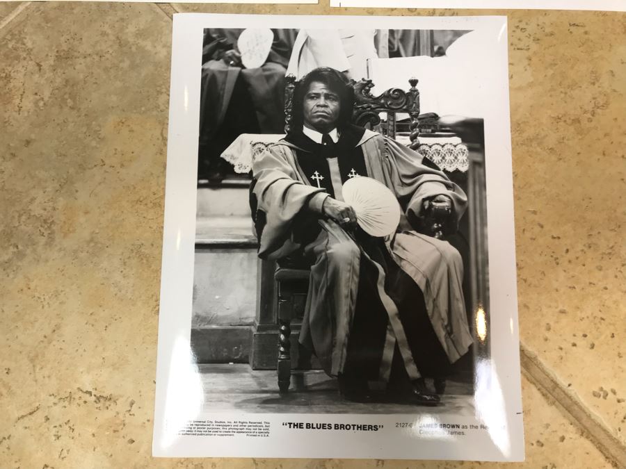 (3) Vintage 1980 The Blues Brothers Movie Memorabilia 8 X 10 Photos James Brown [Photo 11]
