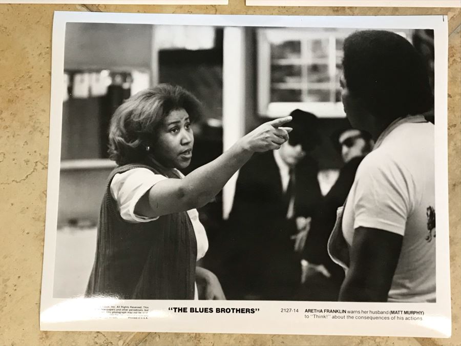 (3) Vintage 1980 The Blues Brothers Movie Memorabilia 8 X 10 Photos Aretha Franklin [Photo 3]