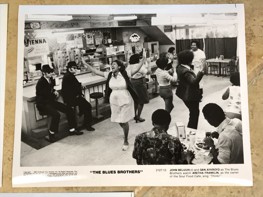 (3) Vintage 1980 The Blues Brothers Movie Memorabilia 8 X 10 Photos Aretha Franklin [Photo 7]