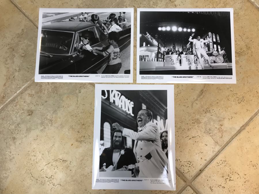 (3) Vintage 1980 The Blues Brothers Movie Memorabilia 8 X 10 Photos Cab Calloway [Photo 1]