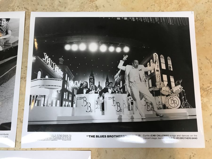 (3) Vintage 1980 The Blues Brothers Movie Memorabilia 8 X 10 Photos Cab Calloway [Photo 6]