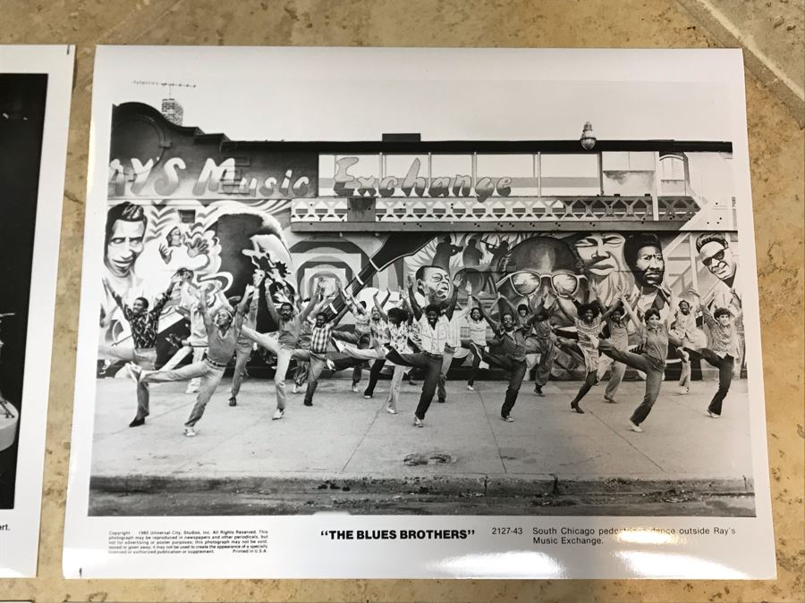 (4) Vintage 1980 The Blues Brothers Movie Memorabilia 8 X 10 Photos [Photo 2]