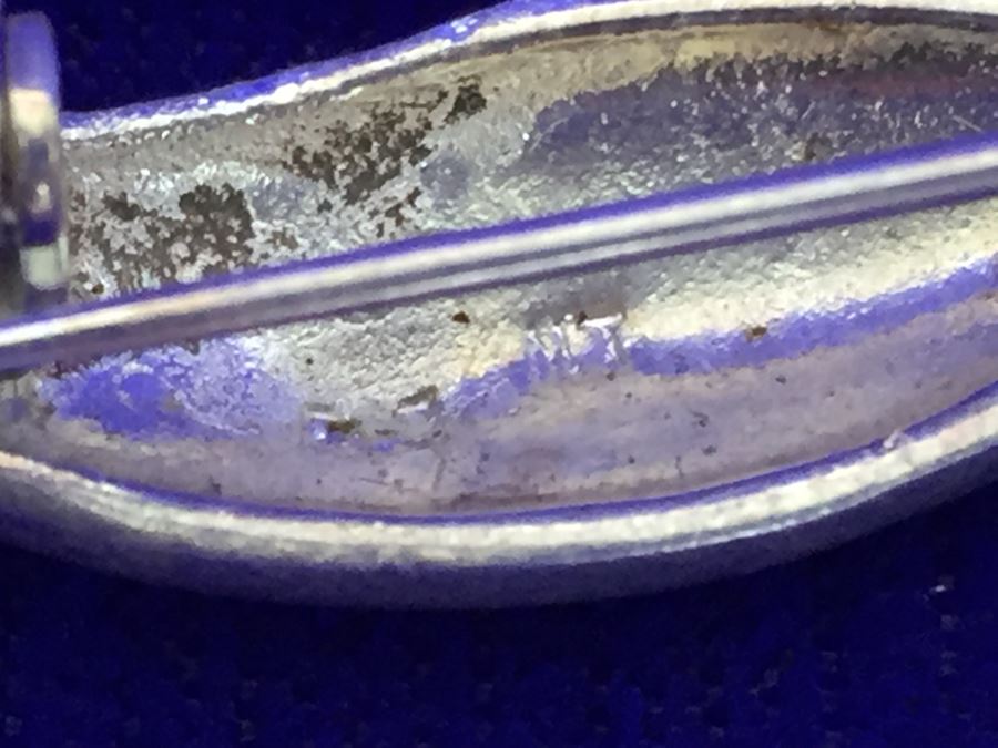 Vintage Sterling Silver Signed Cat And Frog Brooch Pin 15.8g [Photo 14]