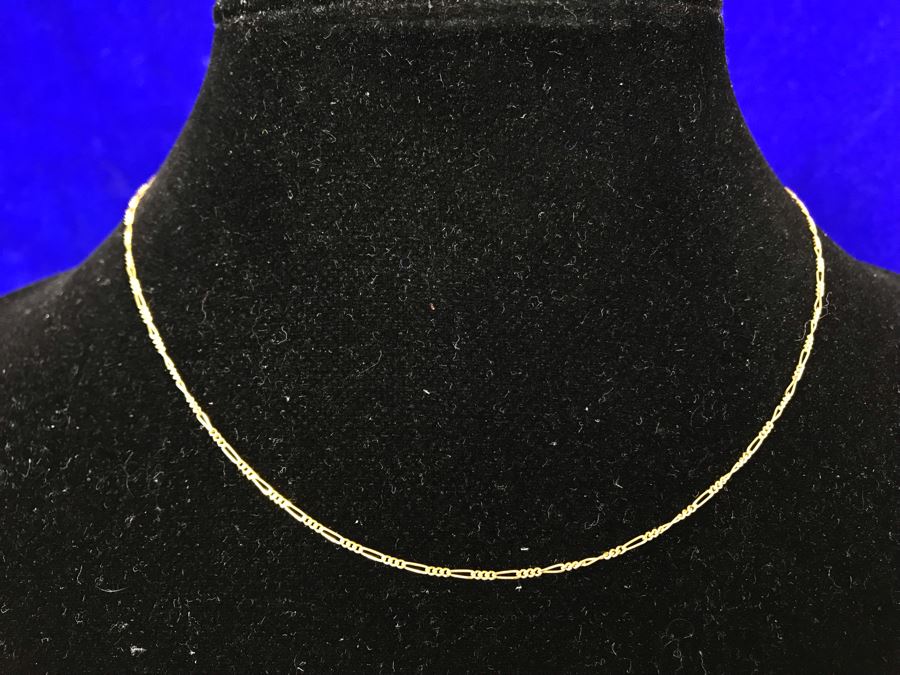 14K Gold Necklace Italy 1.6g [Photo 1]