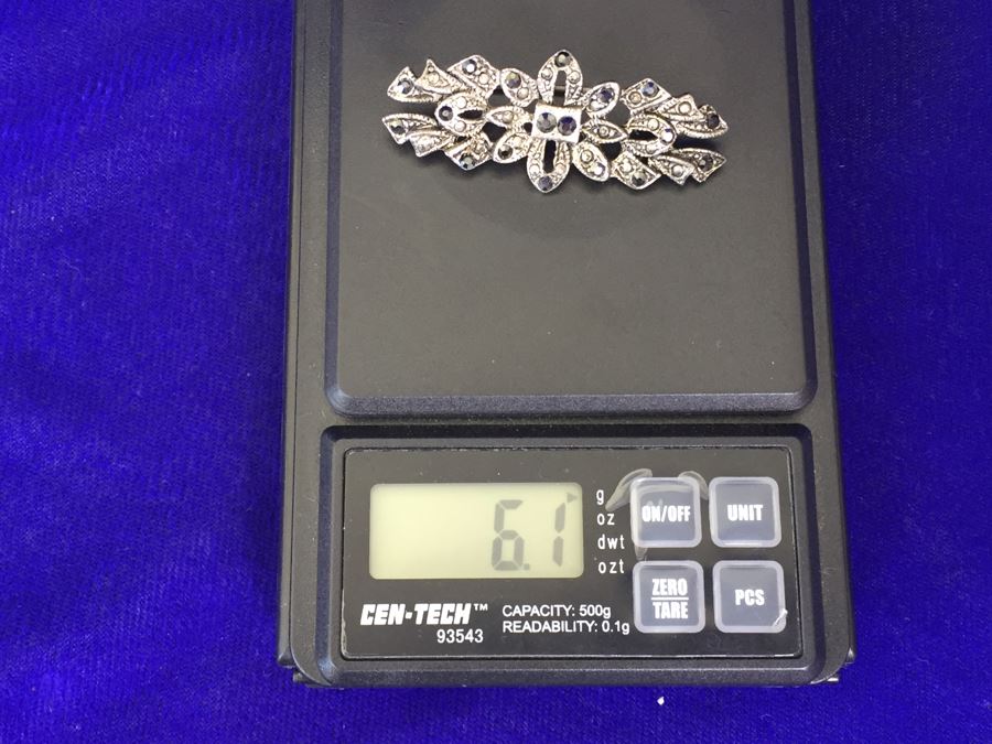 Vintage Sterling Silver Brooch Pin 6.1g [Photo 7]