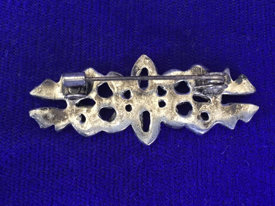 Vintage Sterling Silver Brooch Pin 6.1g [Photo 4]