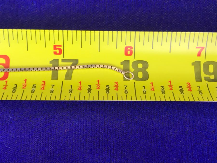 Vintage Sterling Silver Hand Engraved Locket Pendant With Sterling Silver 18' Chain 8.5g [Photo 7]