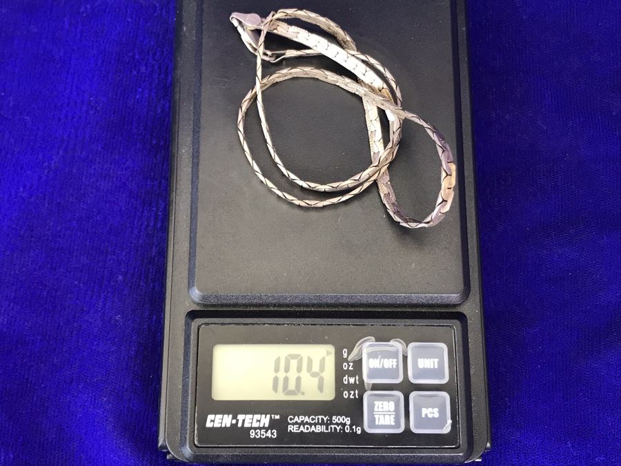 Vintage Sterling Silver 16' Chain Necklace 10.4g [Photo 4]