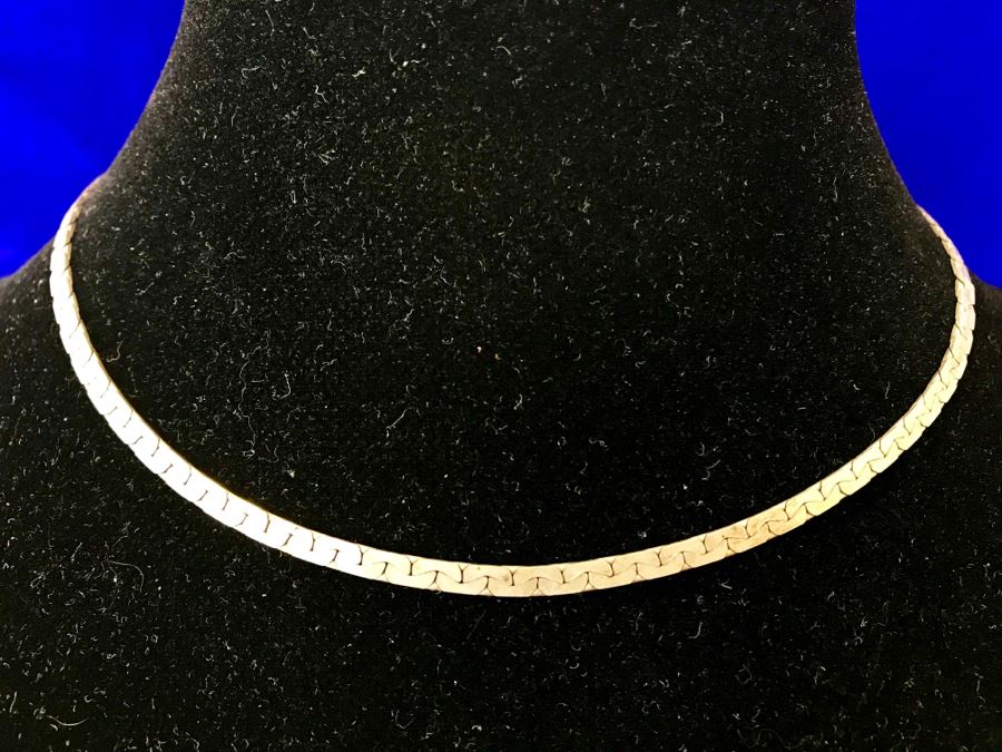 Vintage Sterling Silver 16' Chain Necklace 10.4g [Photo 1]